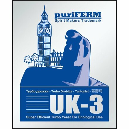 Турбо дрожжи Puriferm UK-3 Turbo 112гр.