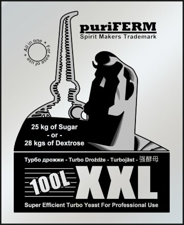 Турбо дрожжи Puriferm XXL Turbo 100L 350гр.