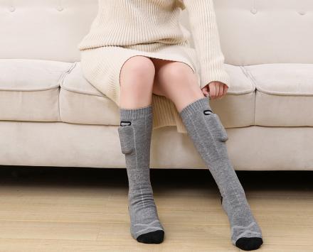 Термоноски Get Socks Y2 серые 2200 мАч