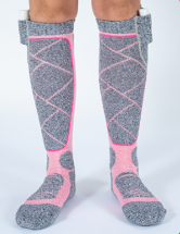 Термоноски Get Socks Y3 серо-розовые 4000 мАч